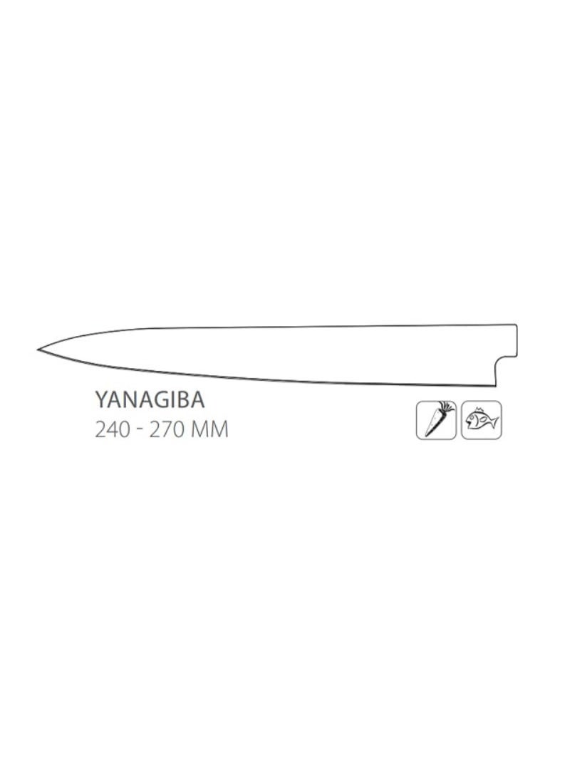 SAMURA OKINAWA Stonewash Yanagiba Knife 9.4"/240 mm - Premium Japanese Sushi Knife - Image 5